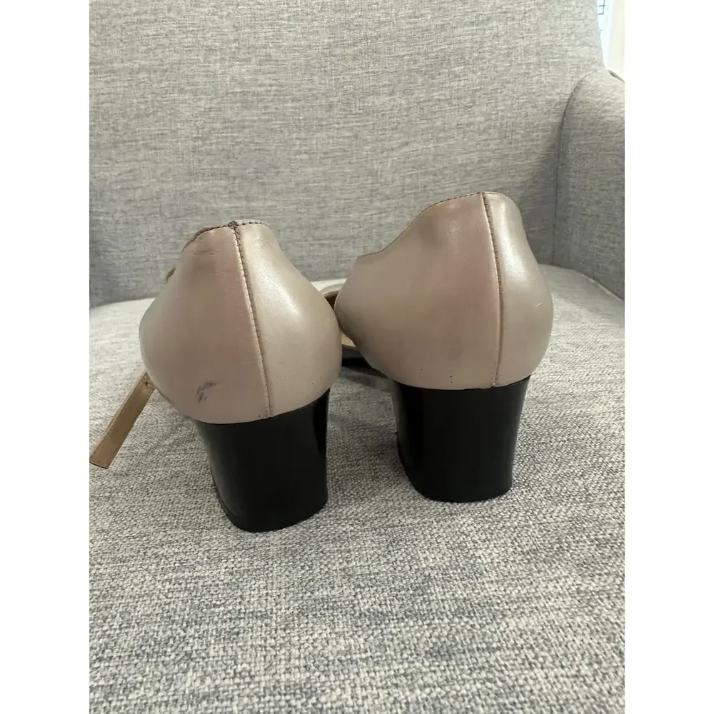 Valentino Gray Square Toe Heels - Size 36.5 - Picture 5 of 9